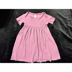 kate quinn 100% organic cotton purple ribbed dress 4T